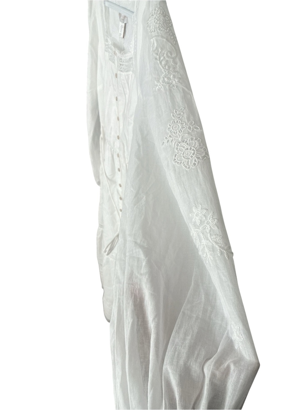 Caroline Constas White Button-Front Maxi Dress with Square Neck - Picture 6 of 8